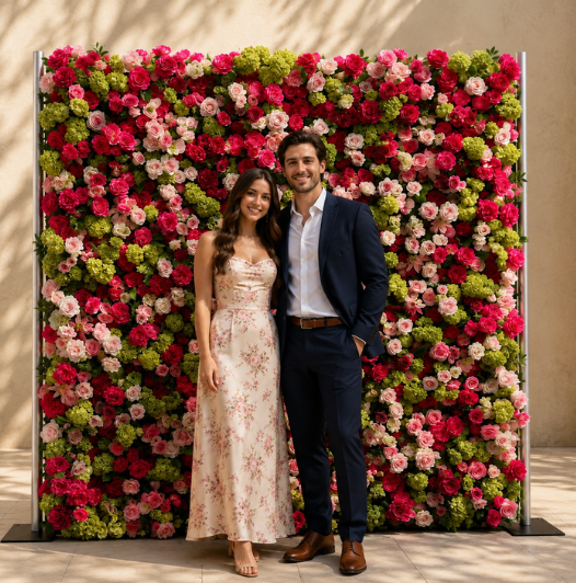 Rosé Flower Wall