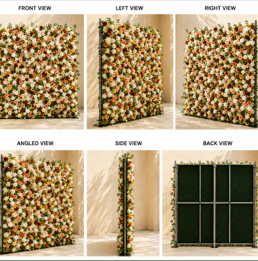 Sunset Flower Wall