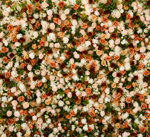 Sunset Flower Wall