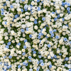 SkyBlue Flower Wall
