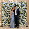 SkyBlue Flower Wall