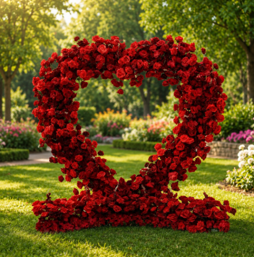 EverBloom Red Rose Heart