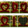 EverBloom Red Rose Heart