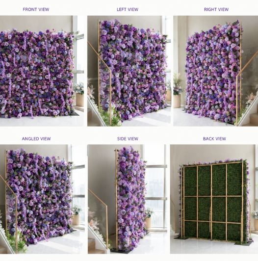 EverBloom Purple Garden Flower Wall