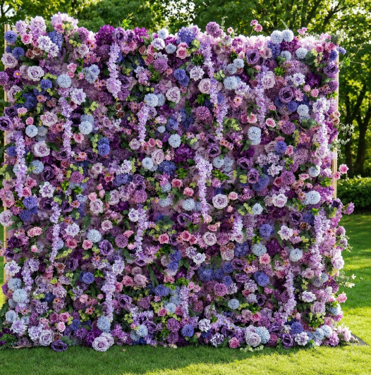 EverBloom Purple Garden Flower Wall