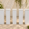 Luxury White Plinth Stand – Large