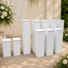 Luxury White Plinth Stand – Large