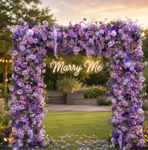 Lavender Forever Yours Arch