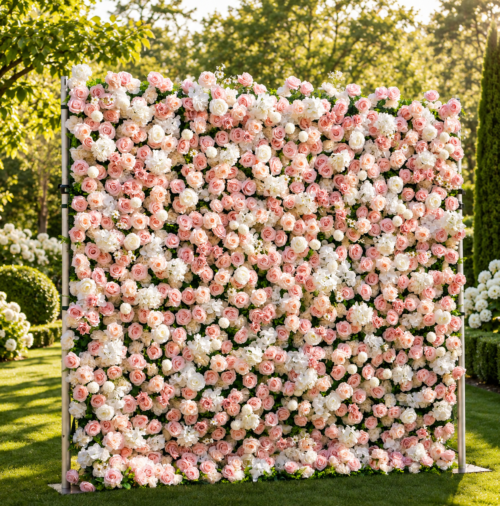 Kenley Pink/White EverBloom Flowerwall