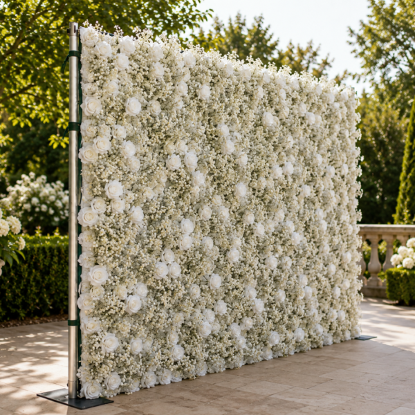 Cauley White Rose EverBloom Flowerwall