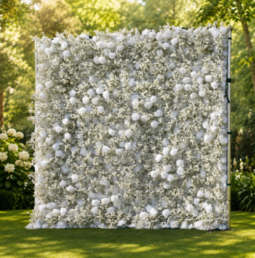 Cauley White Rose EverBloom Flowerwall