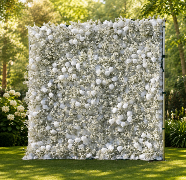 Cauley White Rose EverBloom Flowerwall