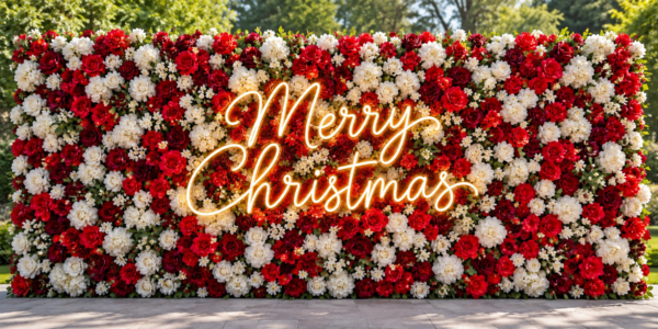 Christmas Rose Elegance Wall.