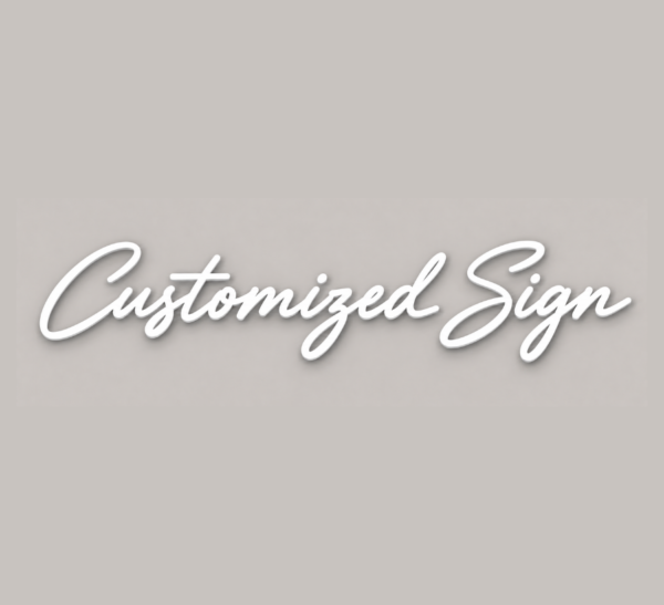 customized neon sign